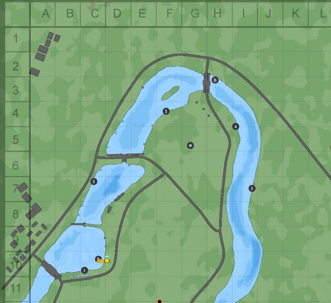 Czech Rybavicy Pond Map